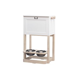 zoovilla Parlor Pet Feeder Station, White