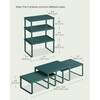 SONGMICS Cabinet Organizer Shelf, Set of 3 Kitchen Counter Shelves,