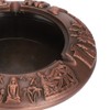 Metal Ashtray with Cover Retro Zinc Alloy Crafts Innovative Ornaments