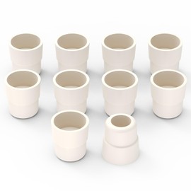 Labasics Rubber Stoppers (Pack of 10) 10 Pack 24# Natural Rubber Septrum Stoppers Fits 24/24, 24/29 External Joint Laboratory Glassware, Sleeve Type