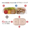 CBJAPAN Lunch Box, Fluffy, Easy to Serve with Dome Lid,