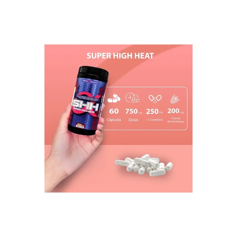 Super Hight Heat Alpha Nutrition 60 Caps 750 Mg C/u