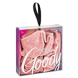 Goody Icy Holiday XL Scrunchies - 1 Count, Velvet - Ouchless Comfortable Hold Hair Accessories for Men, Women, Boys and Girls to Style With Ease and Keep Your Hair Secured - For All Hair Types