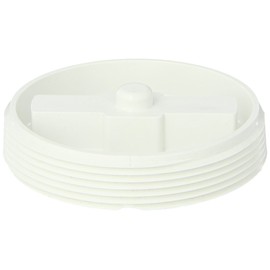 Spears P110 Series PVC DWV Pipe Fitting, Flush Plug, 4" NPT Male