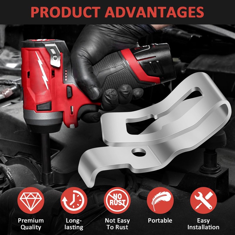 EAGLEGGO Belt Clips, 1pcs 42-70-0495 Drill Tool Clips Hook Kit