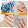 TEHAUX 2880Pcs Flat Back Glass Rhinestones for Nail Art Vibrant