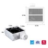 Tech Drive Bathroom fan 50 CFM, 1.0Sone DC Motor with