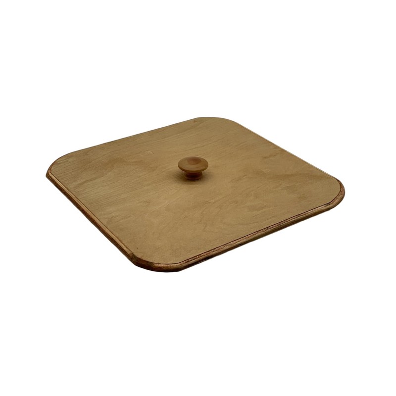 Amish Double Pie Carrier Square Oak Handmade Gingerich Style Basket
