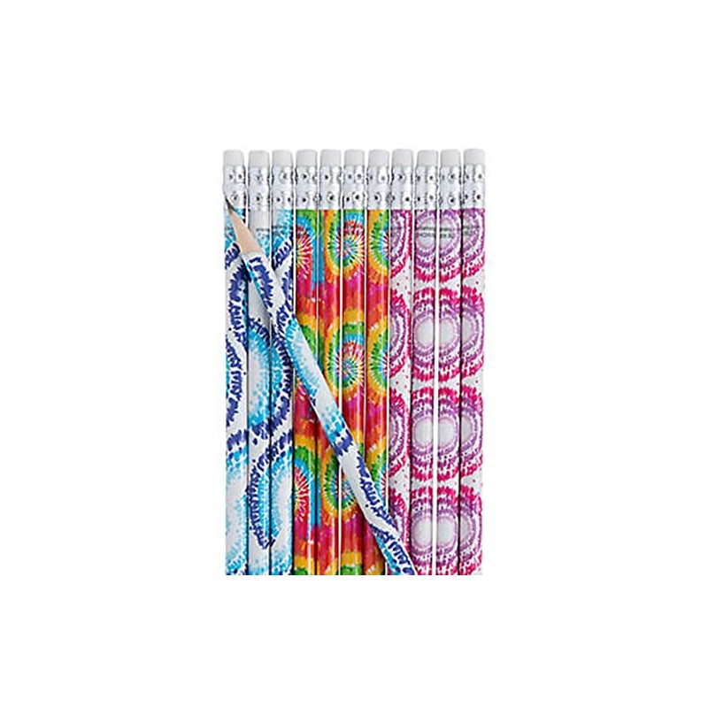 HAPPY DEALS ~ Tie Dye Pencils | 24 Count |