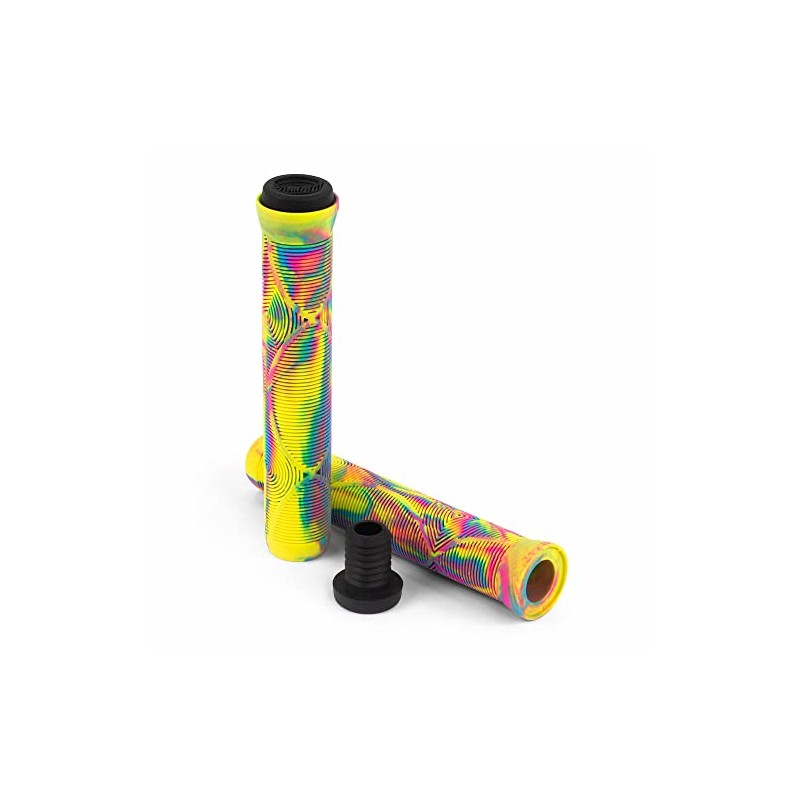 Slamm Scooters Team Swirl Bar Grips - Arctic (Multi-Colour) -