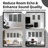 Art3dwallpanels 4 PCS Acoustic Panels, 24''x12'' Fabric Soundproof Wall Panels,