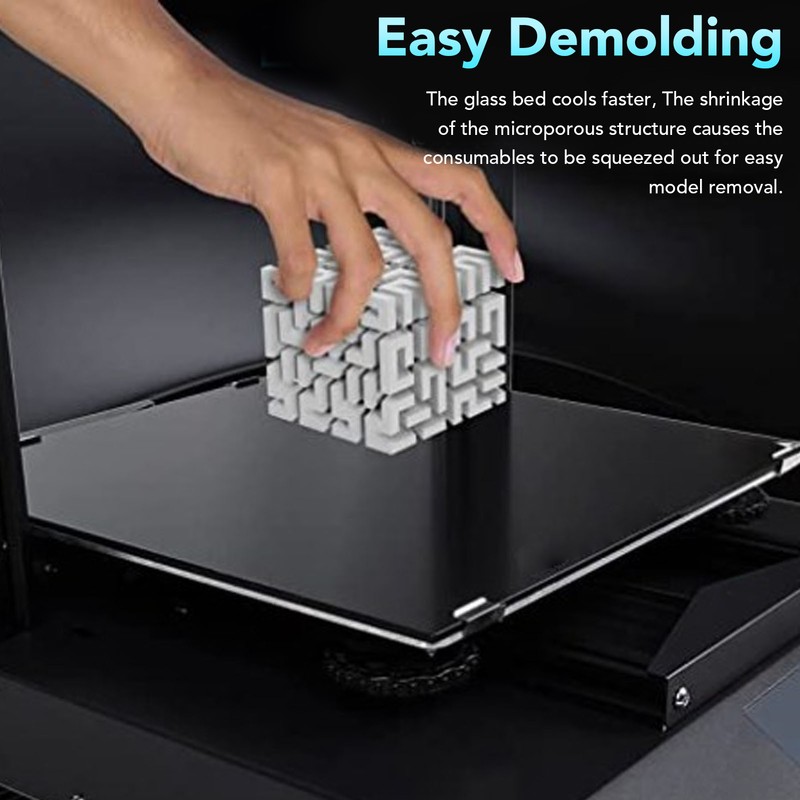 Tempered Glass Print Bed 184x184x4mm Microporous Coating 3D Printer Build
