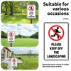 Kadezia 7.8" x 11.9" Aluminum "Please Keep Off the Landscaping"