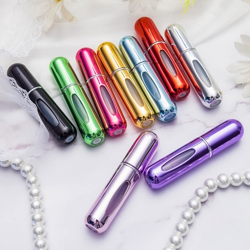 Yamadura Portable Mini Perfume Atomizer Bottle, Refillable Spray, Scent Pump