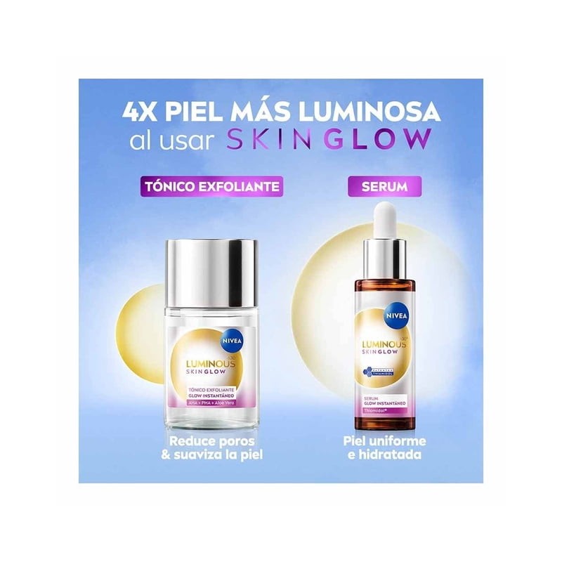 Tónico exfoliante Nivea Skin glow glow instantáneo 100ml