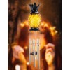 MUMTOP Solar Wind Chime Pineapple Solar LED Light Tropical Windchimes