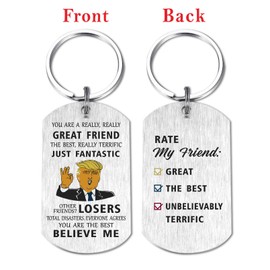Mataly Gifts for Best Friend Keychain for Women Men Funny - Unique Happy Birthday Gifts for Best Friend