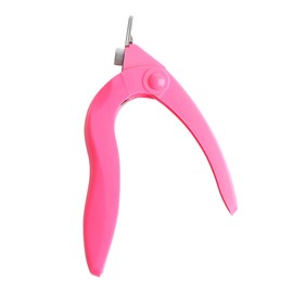 Nail Clipper Tip Cutters, Professional Artificial Nails Clipper for Acrylic False Fake Gel, Manicure Trimmer, Nail Care Tool for Salon Manicure DIY Art (Pink)