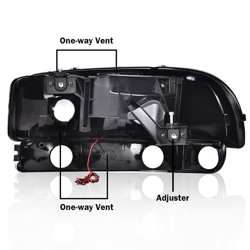 PIT66 LED DRL BAR Headlights, Compatible with 1999-2007 GMC Sierra