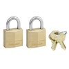 Master Lock 120EURT Lot de 2 cadenas étanches en laiton clés identiques 20 mm