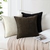 Sungeek Set of 2 Soft Chenille Cushion Covers 40x40cm Square