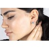 6 Colours Earrings 925 Silver Austrian Zirconia - Jewellery for