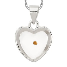 IceCarats 925 Sterling Silver Mustard Seed Heart Necklace Love Pendant Charm 20mm x 14mm Only