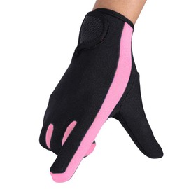 Diving Gloves Neoprene Wetsuits Five Finger Gloves Anti Slip Flexible Thermal Material for Snorkeling Swimming Surfing Sailing Kayaking Diving (Black Pink S)