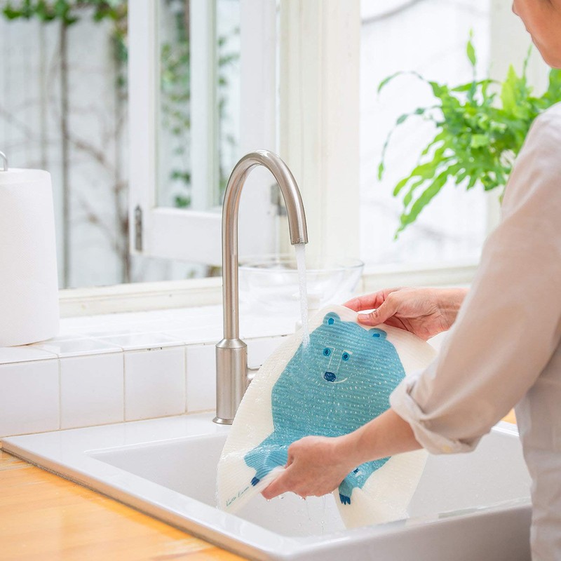 Eoct Ecomfort House Sponge Wipe, Colander, Kata Kata Bear