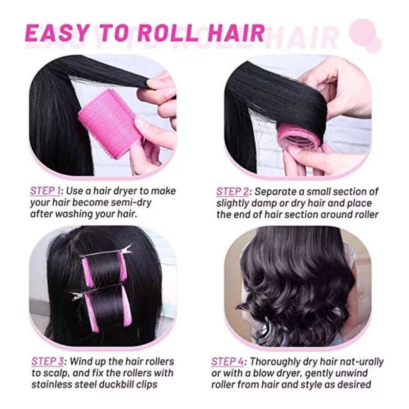 generic A 12 Unidades De Rizadores De Pelo Jumbo Con