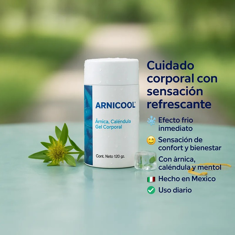 Pack 3 Gel Árnica Caléndula Arnicool 130g Sensación Frescura Mentol