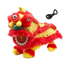 Colcolo Electric Lion Dance Toy, Lunar New Year Gifts Ornament, Shaking Head Lion, Singing and Walking Lion Toy for Kids