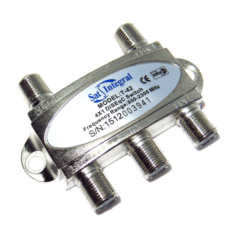 DiSEqC 4x1 950-2300 MHz Satellite Switch 2.0 SatIntegral T-42