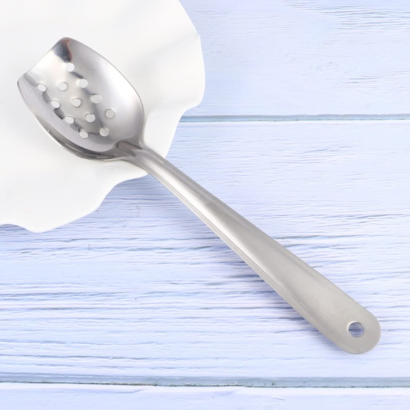 UPKOCH Stainless Steel Ladle Slotted Spoon Soup Spoon Straining Spoon