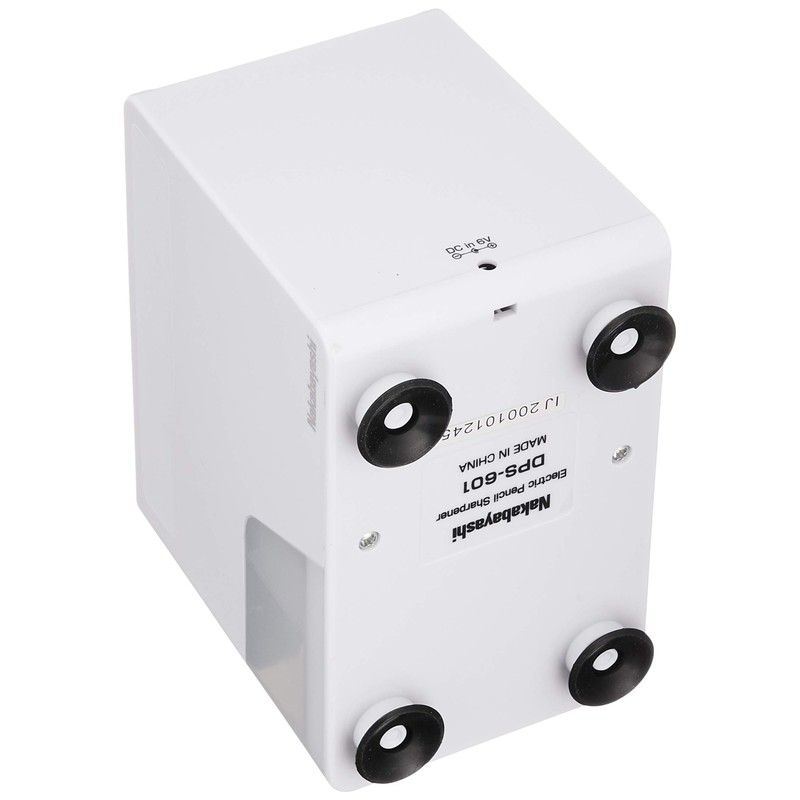 Nakabayashi DPS-601KW Electric Pencil Sharpener, Slim Tray Type, White