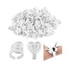 100 PCS Disposable Glue Rings, Lash Glue holder, Glue Rings