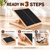 Adjustable Wooden Slant Board for Calf Stretching, Squats and Ankle