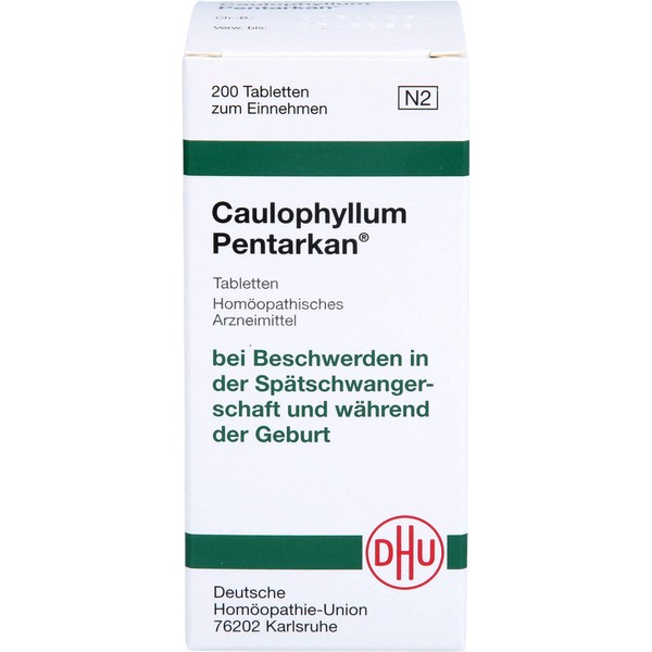 DHU Caulophyllum Pentarkan Tablets for Complaints in Late Pregnancy and