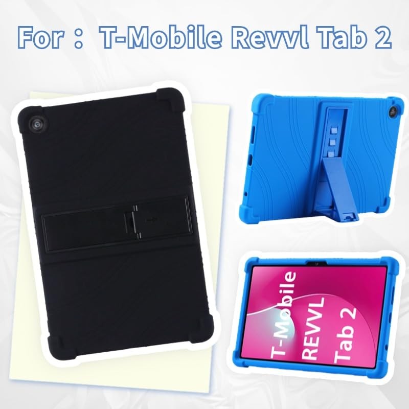 Kwamaz for Revvl Tab 2 Case (2025), Kids Soft Silicone