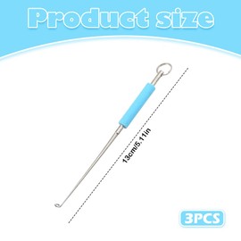 3 Pcs Fishing Hook Remover,fly fishing accessories,fishing disgorger,fishing accessories,Stainless Steel Disgorger Tool with Storage Tube, Quick Hook Extractor for Fly Fishing