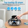 MEGATEK Portable CD Boombox with FM Stereo Radio, Bluetooth, USB