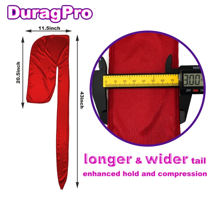 DuragPro Silk Durag for Men and Women, Silky Satin Do