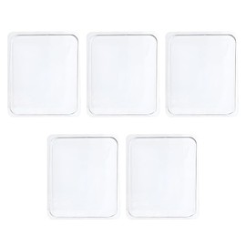 GAOLAOSY Sticky Gel Pads, Double Sided Adhesive Pads, Removable Traceless Gripping Pad, Washable Reusable Transparent Anti Slip Pad for Car Dashboard Office Home DIY Craft (5PCS)