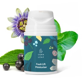 LUMA & LEAF Fresh Lift Facial Moisturizer, 1.7 FL Oz – Anti Aging Face Cream with Hyaluronic Acid & Tetrapeptide, Collagen Booster to Firm, Smooth Wrinkles & Hydrate Sensitive Skin