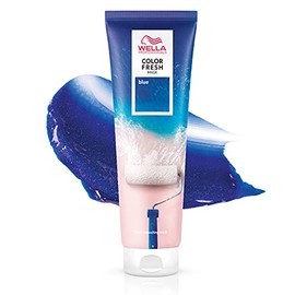 Wella Professionals Color Fresh Mask Blue - Hair Treatment for a Visible Transformation of Hair Colour - Nourishing Tint with Avocado Oil - For Lightened and Light Hair - 150 ml