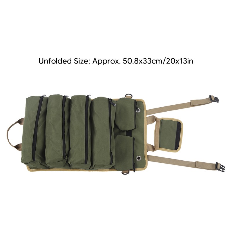 Tool Roll Up Bag Oxford Cloth Portable Multi Purpose Tool