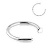 Forbidden Body Jewelry 14K Gold Nose Ring, Solid 8mm Hoop,