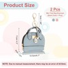 PATIKIL Mini Tote Bag Keychain, Cute Coin Purse Keychain PU