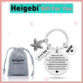 Social Worker Gift Msw Graduation Gift Starfish Keychain for MSW Appreciation Gift Starfish Gift Social Worker Appreciation Gifts Social Worker Keychain for MSW Coworker Gift for MSW Birthday Gifts