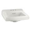 American Standard 0124.024.020 Comrade Wall Sink with Wall Hanger, White,